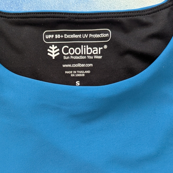 💙 Coolibar Kaylana Tank Top UPF 50+, Size Small in blue 💙 - Picture 5 of 12